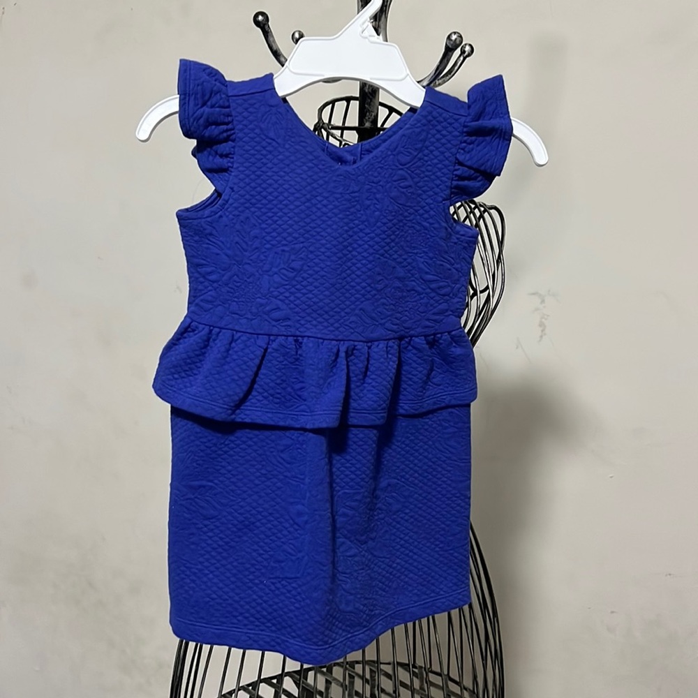 Blue peplum dress